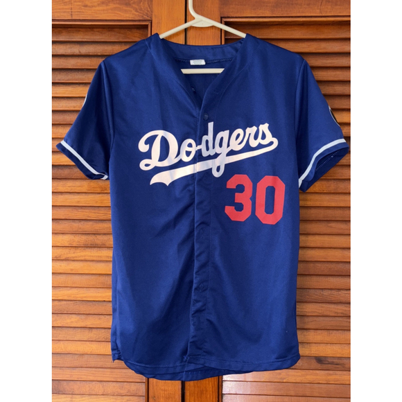 Los Angeles Dodgers Other - Los Angeles Dodgers Dave Roberts #30 Blue Jersey 2018 SGA Adult Size Medium